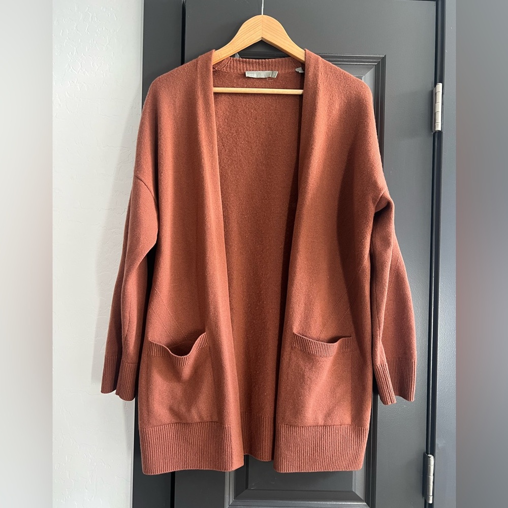 Vince Open Front 100% Cashmere Cardigan Sweater
